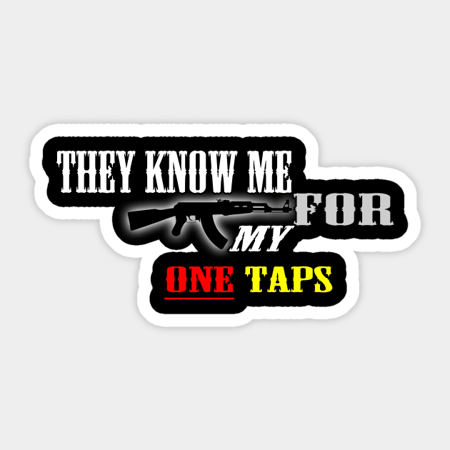 CSGO They know me for my one taps Sticker by Warspanker